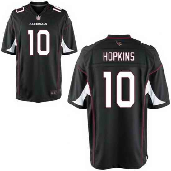 Men's Nike DeAndre Hopkins Cardinal Arizona Cardinals Black Game Jersey